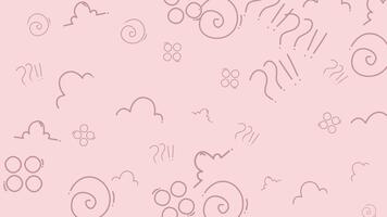 abstrato padronizar Projeto com geométrico formas e redemoinhos. video