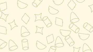 geometrico forme modello animazione ciclo continuo sfondo. video