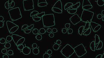 astratto geometrico forme modello sfondo con raggiante lineamenti. video