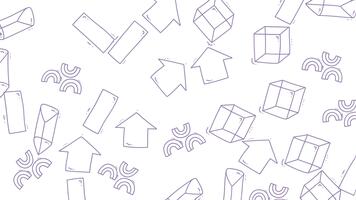 astratto geometrico modello animazione senza soluzione di continuità looping sfondo. video