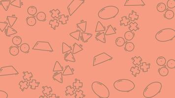 Abstract Geometric Pattern Animation Seamless Loop for Creative Projects. video