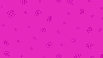 abstrato padronizar fundo com geométrico formas dentro magenta. video