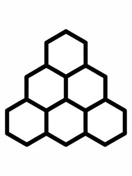 Interlocking Hexagonal Grid vector