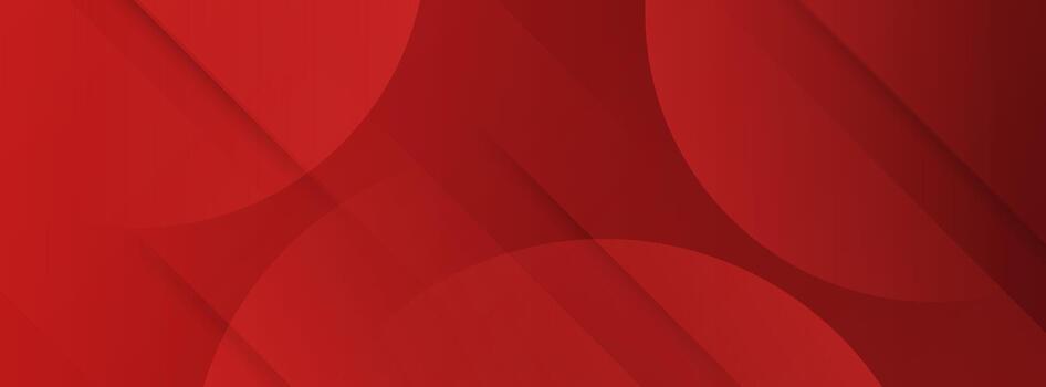 Red abstract background with circles vector
