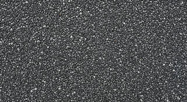 Seamless dark grey pebble texture background, showcasing a uniform pattern of small, natural aggregate. Ideal for abstract backdrops and architectural design elements photo