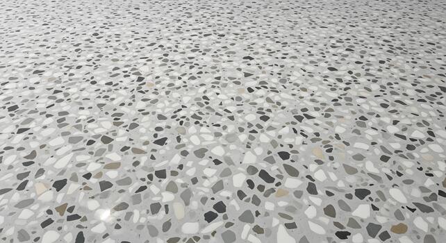Detailed View of a Modern Terrazzo Floor Geometric Patterns and Textures photo