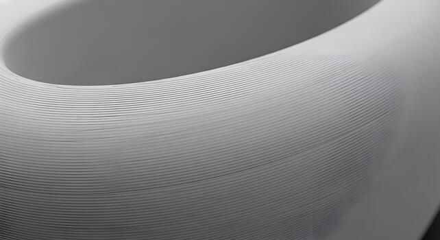 Abstract layered texture with delicate, curving lines creating a minimalist pattern and modern design element, showcasing smooth geometric depth and surface detail photo