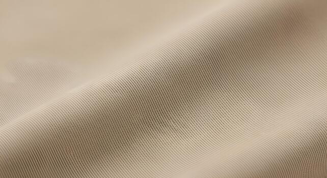 Beige Textured Fabric with Subtle Linear Pattern and Smooth Drape photo