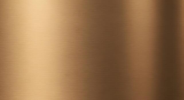 A warm and elegant brushed bronze metallic surface background with subtle vertical light reflections, creating a sophisticated and abstract texture for various design applications photo