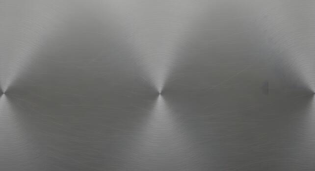 Abstract brushed metal texture with circular patterns and light reflections, perfect for backgrounds and design elements photo