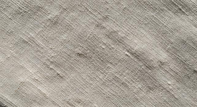 Close-up of a natural linen-like fabric texture in a subtle grey-beige, highlighting its coarse weave and authentic fibers, creating an organic and rustic background photo