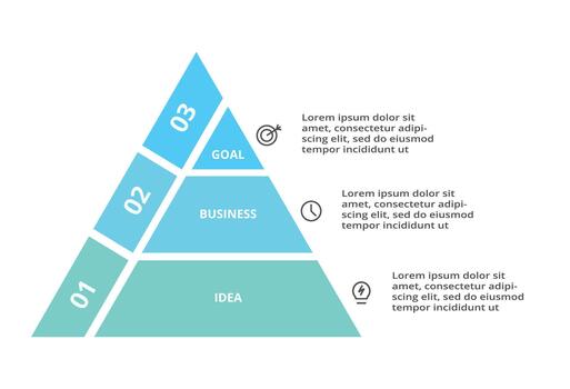 cronograma con 4 4 elementos infografía modelo vector