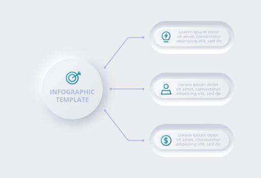 Infographic template for data visualization vector
