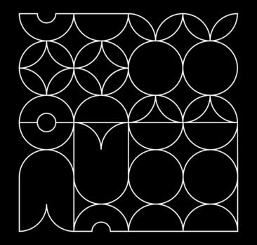 Geometric Bauhaus Composition with Abstract Shapes and Lines vector