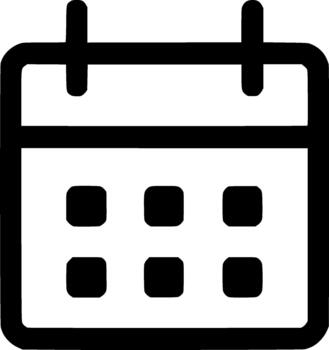 Minimalist Lineart Calendar Event Date Schedule Appointment Icon Symbol vector