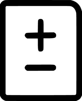 Simple Outline Adjustment Sign Setting Document Interface Element Icon vector