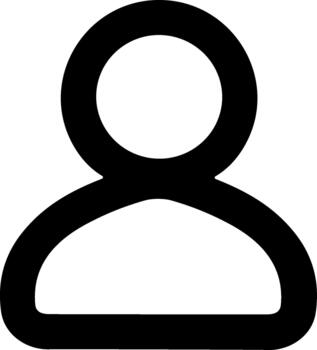 sencillo línea persona contorno icono firmar símbolo usuario cuenta elemento vector