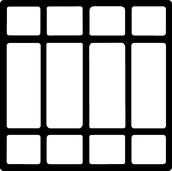 Simple Line Grid Graphic Square Shape Element Frame Design vector