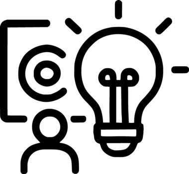 Simple Outline Inspiration Presentation Idea Solution Lightbulb Icon Design vector