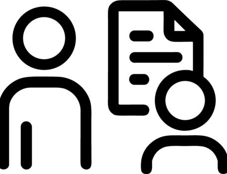 contorno sencillo usuario solicitud formar icono humano recurso símbolo vector