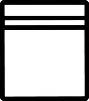 Simple Line Art Document Paper Stack Sheet File Office Icon vector