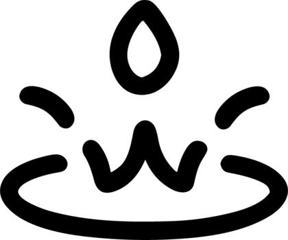 Outline Handdrawn Water Drop Splash Liquid Shape Icon Design Element vector