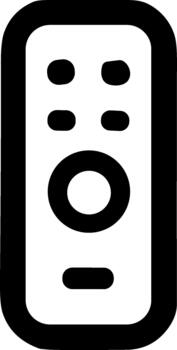 Outline Simple Remote Control Device Symbol Technology Electronic Communication vector