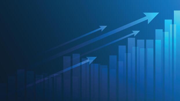 moderno tecnología fondo, negocio financiero grafico, valores mercado comercio datos vector