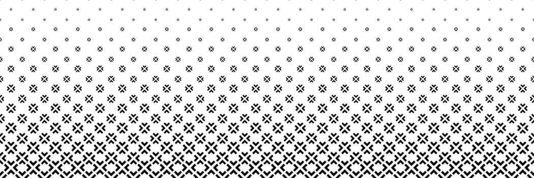 horizontal sin costura trama de semitonos de negro y blanco cruzar y flecha modelo para diseño y antecedentes. vector