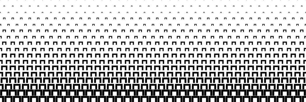 horizontal negro trama de semitonos de cuadrado bloquear diseño para modelo y antecedentes. vector