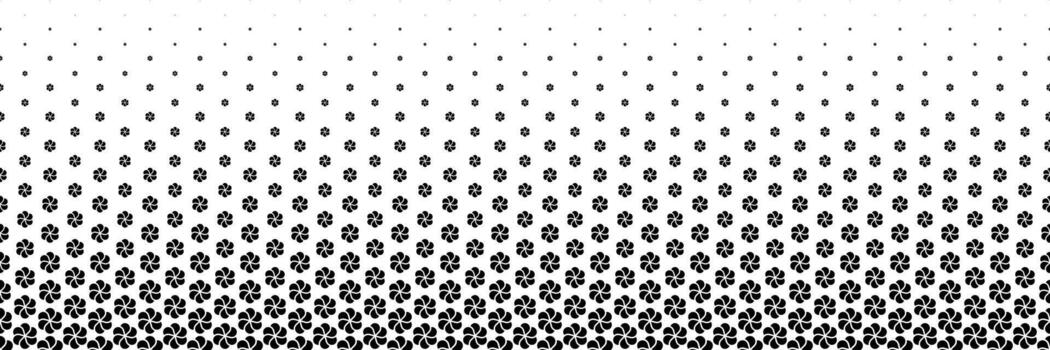 horizontal halftone of trendy black symbol for pattern and background. vector