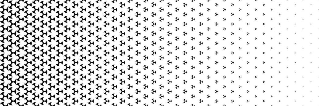 halftone of black circle design for pattern and background vector