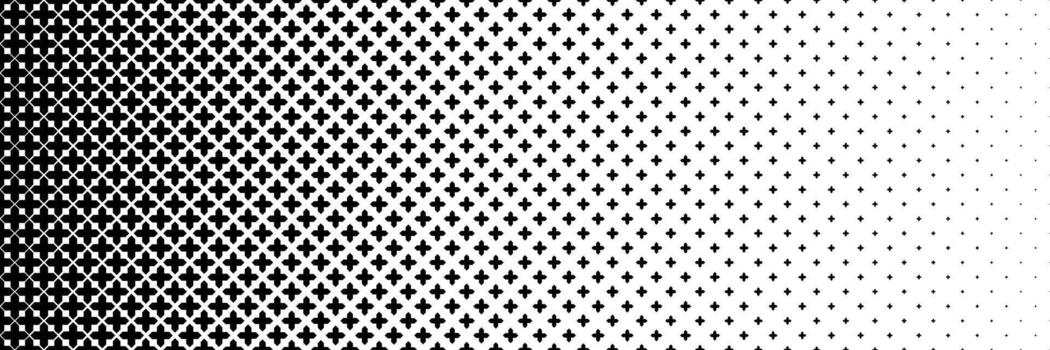 horizontal negro trama de semitonos de agudo cruzar y agudo más diseño para modelo y antecedentes. vector