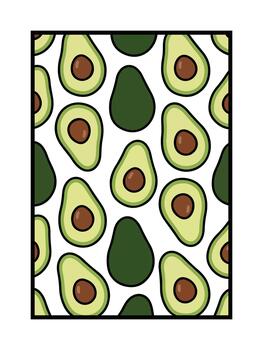 repitiendo aguacate modelo con limpiar moderno gráfico formas vector