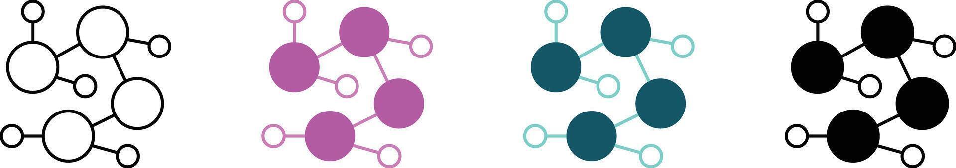Abstract molecule structure connecting in a network science and technology concept design vector