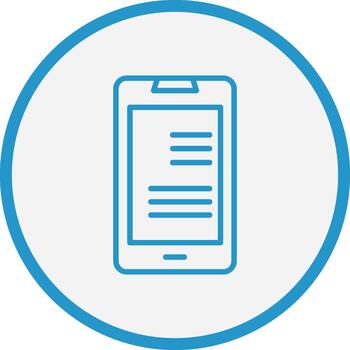 Content Management Outlined Frame Object vector