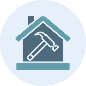 Magic Wand Color Block Badge vector