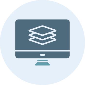 Barber Shop Minimal UI Element vector