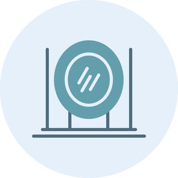 Flask Shadowed Flat Design vector