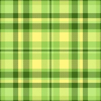 Detailed green plaid pattern. Textile design with intersecting stripes. Perfect background for crafts, digital paper, and fabric printing projects. vector