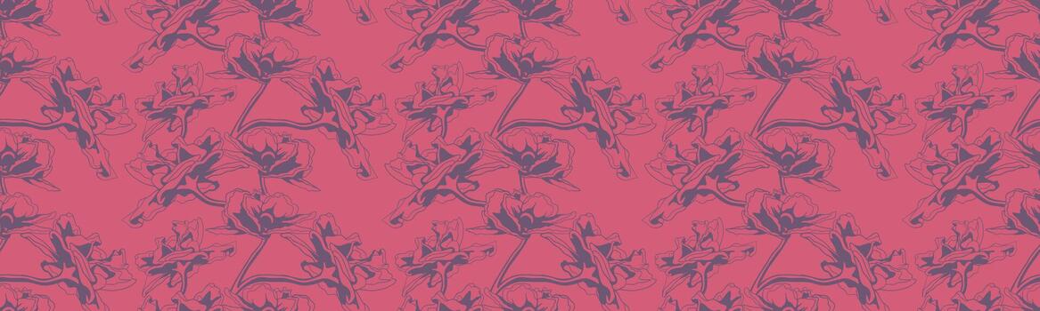 Abstract pink floral pattern. Subtle, repeating design ideal for textiles, wallpaper, or website backgrounds. Elegant and modern aesthetic. vector