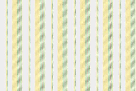 Hippie seamless background pattern, contrast stripe vertical fabric. Paint lines texture textile in white and yellow colors. vector