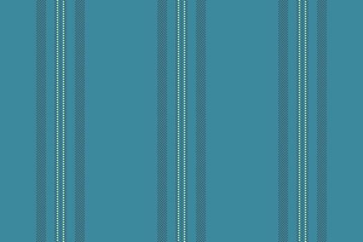 Indigo pattern seamless , towel fabric texture textile. Figure stripe lines background vertical in cyan and light colors. vector