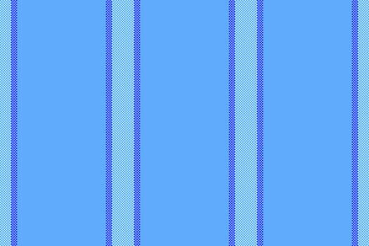 Prand textile lines, school vertical background texture. Msolation fabric stripe pattern seamless in blue and cyan colors. vector