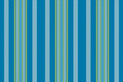 Iconic textile background fabric, choose seamless vertical stripe. Podium texture lines pattern in cyan and white colors. vector