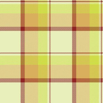 Pixelated plaid pattern in light earth tones, suitable for backgrounds, textiles, or web design. Seamless and versatile for diverse creative projects. vector