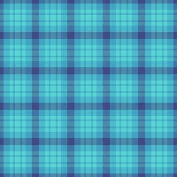 Site fabric plaid check, large background seamless pattern. Fashioned texture textile tartan in cyan and teal colors. vector