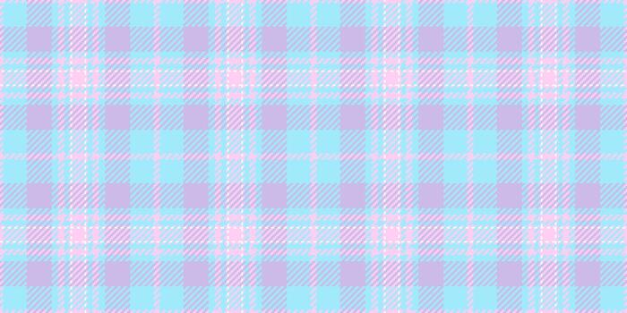 Unique check texture pattern, thin textile tartan seamless. Ethnic background plaid fabric in light and cyan colors. vector