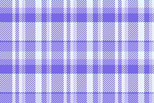 Menu textile seamless, front tartan fabric texture. Editable plaid background check pattern in indigo and white colors. vector