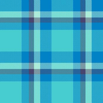 un vibrante, pixelado tartán modelo en frio blues y verduras. evoca un retro, 8 bits estético. utilizar para digital telones de fondo, textil diseño, y temática tecnológica proyectos vector
